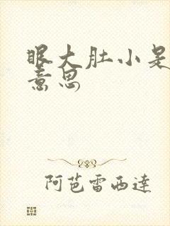 眼大肚小是什么意思