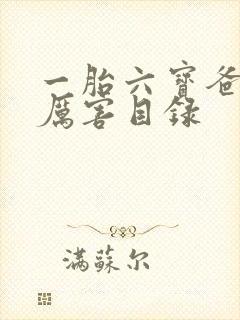 一胎六宝爸比好厉害目录