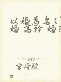 以婚为名 (军婚 高干 婚恋)