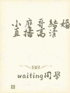 小么哥结婚视频直播高清