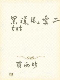 黑道风云二十年 txt