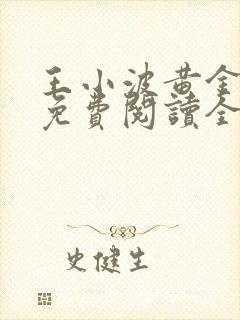 王小波黄金时代免费阅读全文