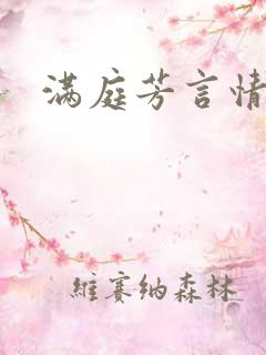 满庭芳言情小说