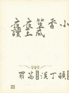 夜夜笙香小说阅读王成