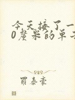 今天接了一个30厘米的单子