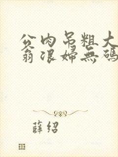 公肉吊粗大双色翁浪妇无码AV