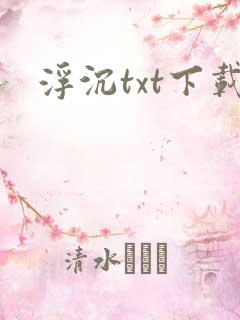浮沉txt下载