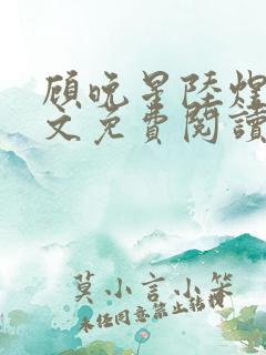 顾晚星陆煜闻全文免费阅读