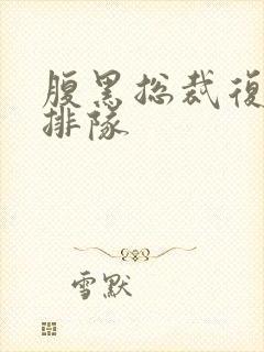 腹黑总裁复婚请排队