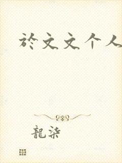 于文文个人简历