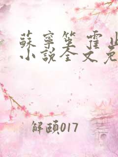 苏宁笙 霍止行小说全文免费阅读