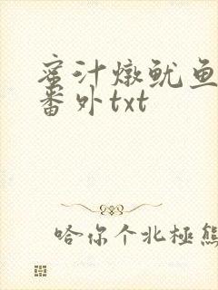 蜜汁炖鱿鱼全文番外txt