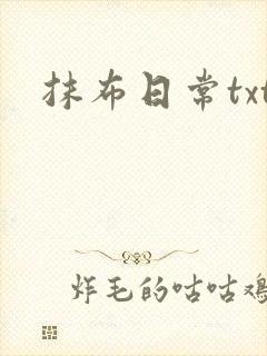 抹布日常txt