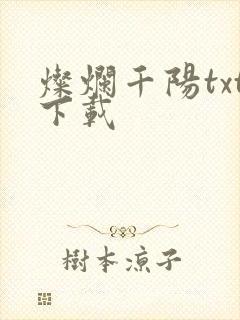 灿烂千阳txt下载