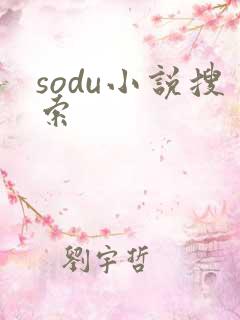 sodu小说搜索
