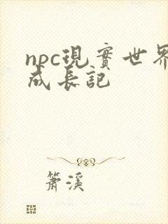 npc现实世界成长记
