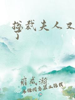 总裁夫人又征婚了