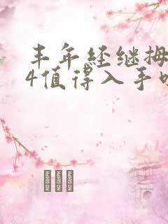 丰年经继拇中文4值得入手吗