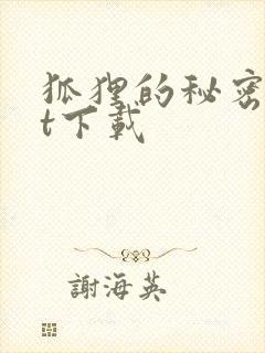 狐狸的秘密txt下载