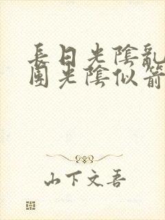 长日光阴乱作一团光阴似箭无弹窗