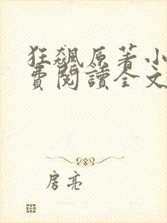 狂飙原著小说免费阅读全文