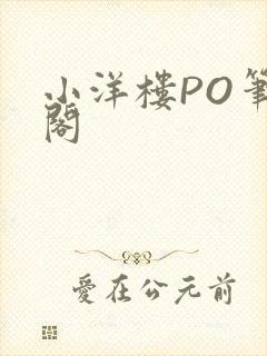 小洋楼PO笔趣阁