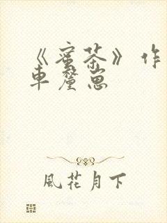 《蜜茶》作者:车厘崽