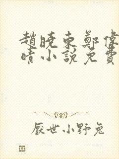 赵晓东郑伟吴雪晴小说免费阅读