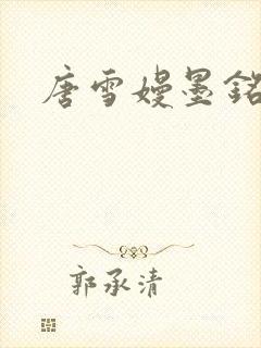 唐雪嫚墨铭阳