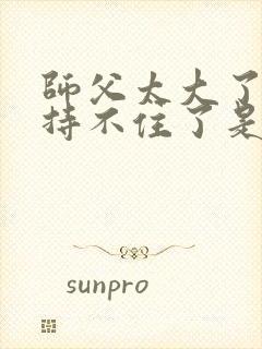 师父太大了我坚持不住了是什么歌