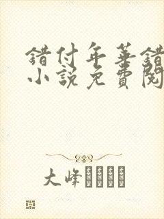 错付年华错付情小说免费阅读