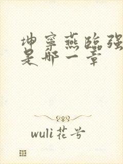 坤宁燕临强女主是哪一章