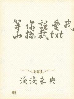 等你说爱我之冰山总裁txt