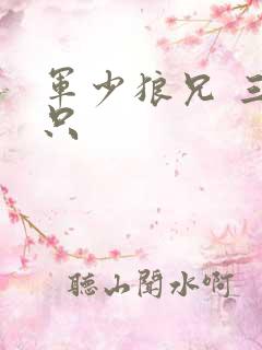 军少狼兄 三两只