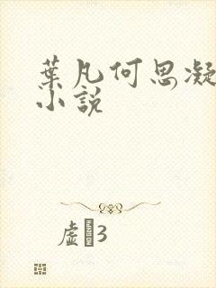 叶凡何思凝七月小说