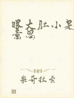 眼大肚小是什么意思