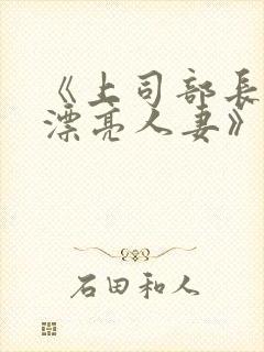 《上司部长出轨漂亮人妻》