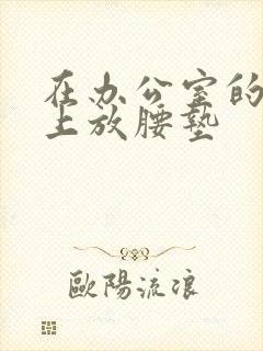 在办公室的椅子上放腰垫