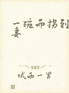 一碗面拐到美艳妻