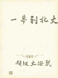 一梦到北大