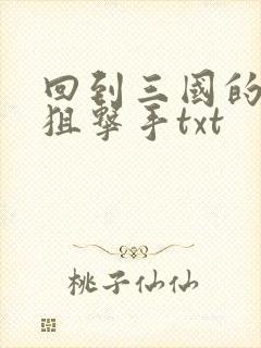 回到三国的特种狙击手txt