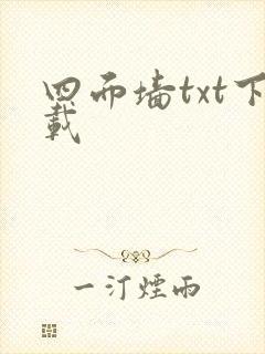 四面墙txt下载