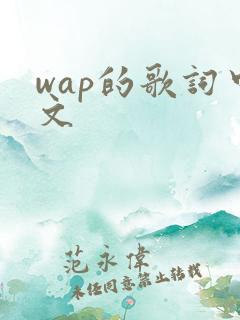 wap的歌词中文