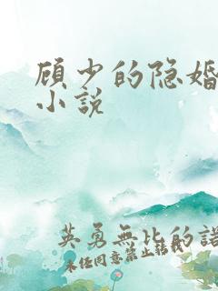 顾少的隐婚罪妻小说