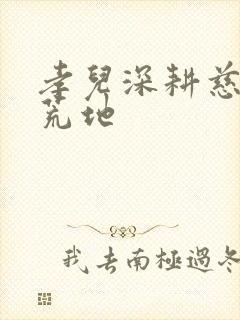 孝儿深耕慈母的荒地