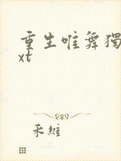 重生唯舞独尊txt