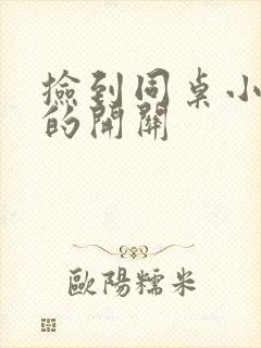 捡到同桌小玩具的开关