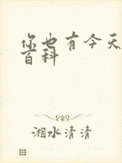 你也有今天百度百科