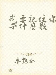 我要记住你的样子什么歌