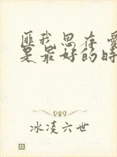 匪我思存 爱你是最好的时光